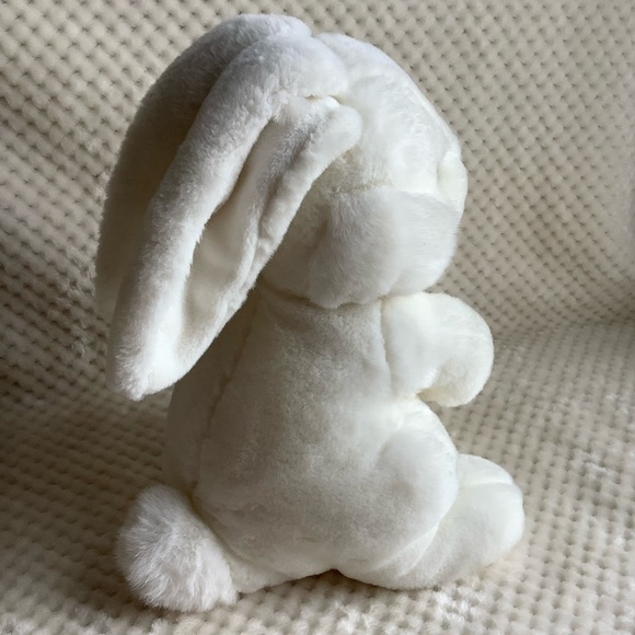 24K Polar Puff Plush White Bunny Rabbit Stuffed Animal Easter Toy - Picture 5 of 16